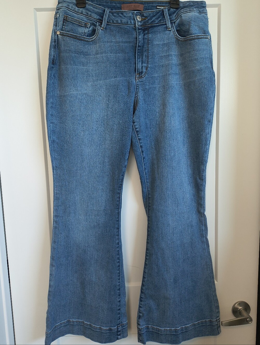 Judy Blue Los Angeles 18W Regular Trouser Flare Medium Wash  Denim Jeans Cotton